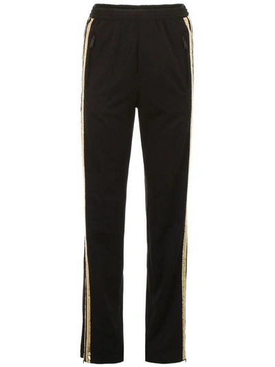 Dsquared2 Joggers With Sequins In Black Gold (black)