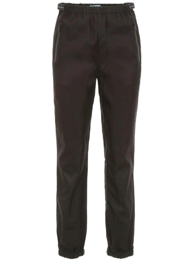 Prada Trousers With Patches In Nero|nero