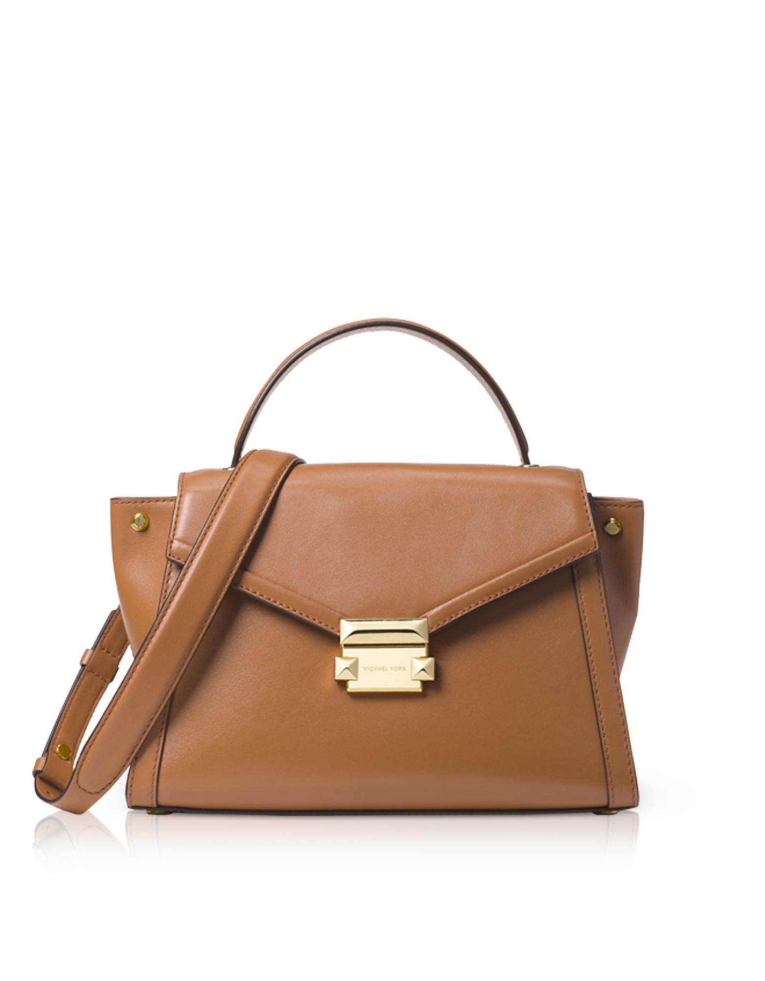 whitney medium leather satchel