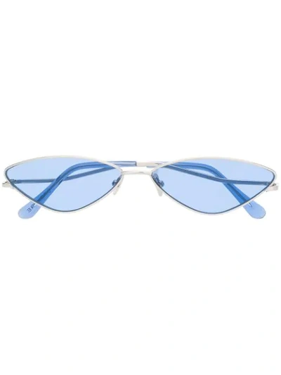 Spektre Xxx Cat-eye Metal Sunglasses In Blue