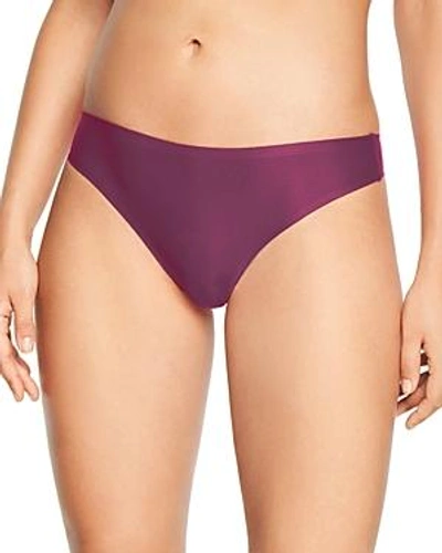 Chantelle Soft Stretch One-size Thong In Plum