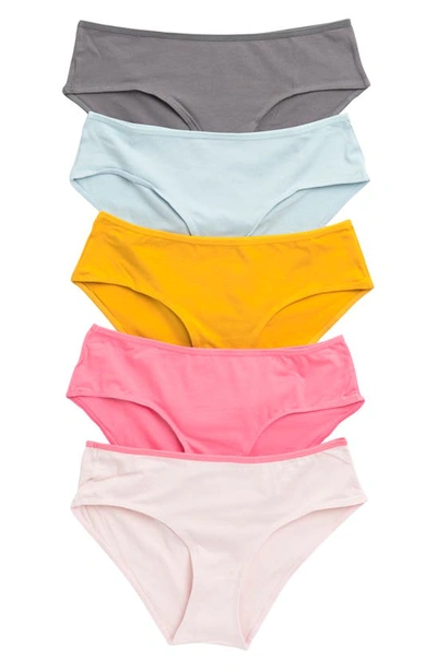 Abound Quinn Assorted 5-pack Hipster Panties In Pink Crystal Multi