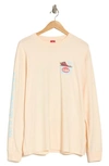 Icecream Cup Or Cone Long Sleeve Graphic Tee In Vanilla Cream