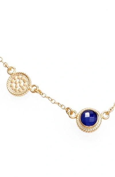 Anna Beck Semiprecious Stone Station Necklace In Blue Lapis