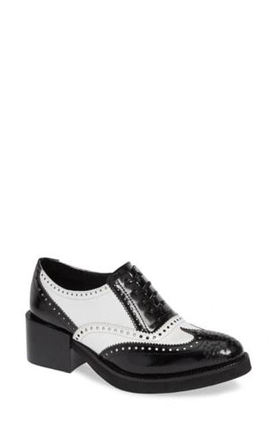 Jeffrey Campbell Acoustic Spectator Oxford In Black Box White