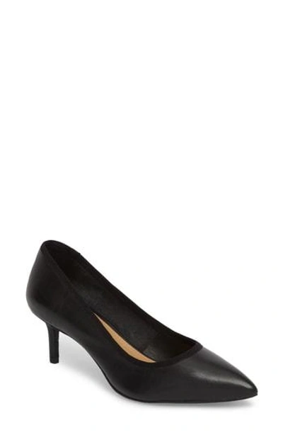Nic + Zoe Cora Pointy Toe Pump In Pewter Leather
