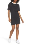 Adidas Originals Trefoil T-shirt Dress In Black