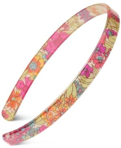France Luxe Floral-print Ultracomfort Headband In Hayden Floral Pink