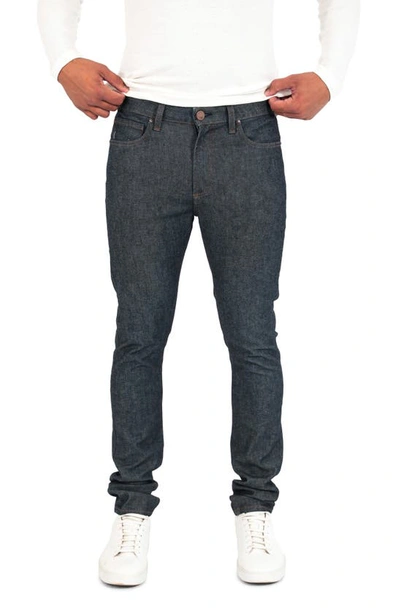 Monfrere Greyson Skinny Jeans In Raw Indigo