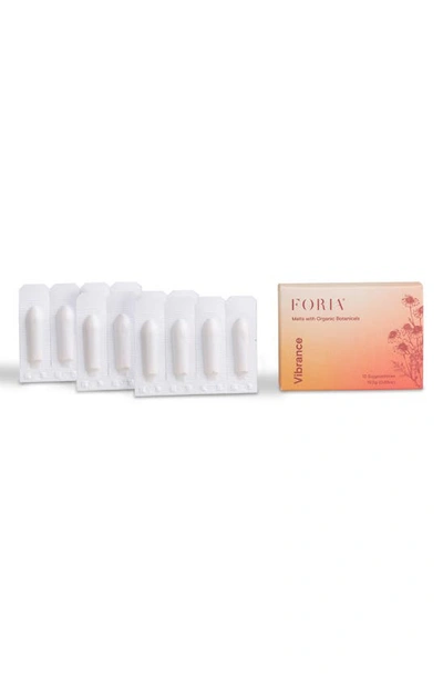 Foria Vibrance Everyday Melts With Organic Botanicals In White