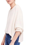 Free People Be Good Terry Pullover In Oatmeal