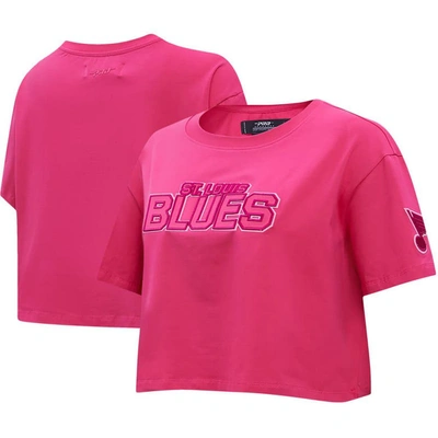 Pro Standard St. Louis Blues Triple Pink Cropped Boxy T-shirt