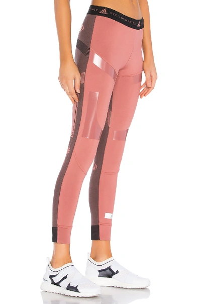 Adidas By Stella Mccartney Run Ultra Jersey Leggings In Coffee Rose