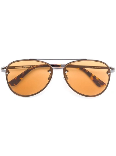 Mcq By Alexander Mcqueen Eyewear Aviator Sunglasses - Metallic
