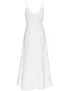 Reformation Daria Wrap Over Maxi Dress In White