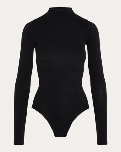 Commando Women's Ballet Body Mockneck Bodysuit In Black