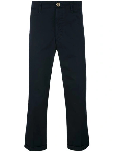 Visvim Cropped Tailored Trousers - Blue