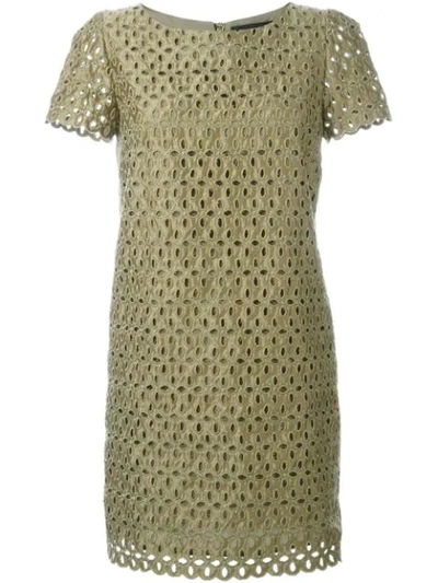 Marco Bologna Lace Cut Out Dress - Green