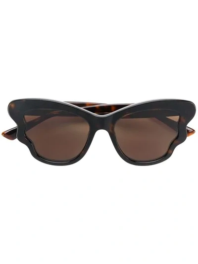 Mcq By Alexander Mcqueen Oversized Cat-eye Sunglasses In Brown