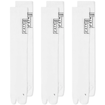 Maharishi Tabi Mixed Sock - 3 Pack In White