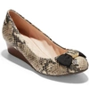 Cole Haan Tali Soft Bow Pump In Snake Print Leather