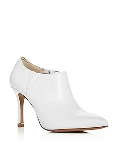 Kenneth Cole Women's Magella Leather High-heel Booties In White