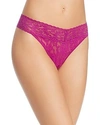 Hanky Panky Stretch Lace Traditional-rise Thong In Belle Pink