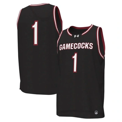 Under Armour #1 Black South Carolina Gamecocks Replica Basketball Jersey