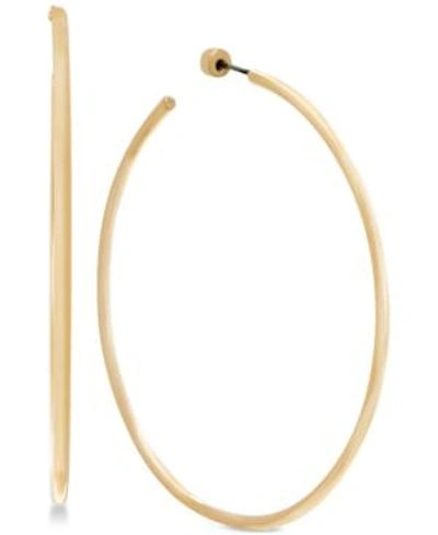 Steve Madden Gold-tone Open Hoop Earrings