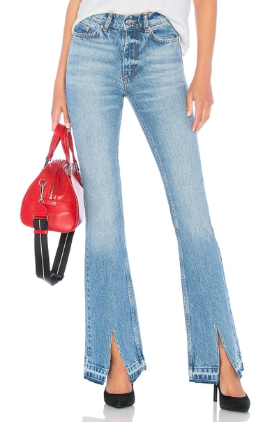 Anine Bing Roxanne Flare Jeans In Blue