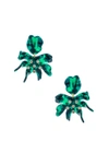 Lele Sadoughi Daffodil Drop Earrings In Emerald
