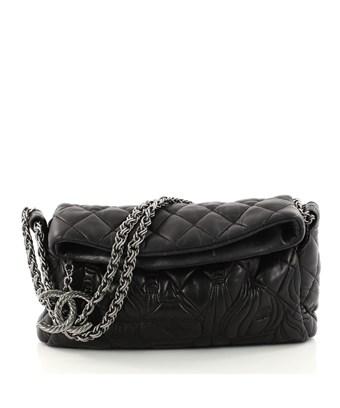 Chanel Pre-owned: Paris-moscow Square Flap Bag Embossed Quilted Lambskin Small In Black | ModeSens