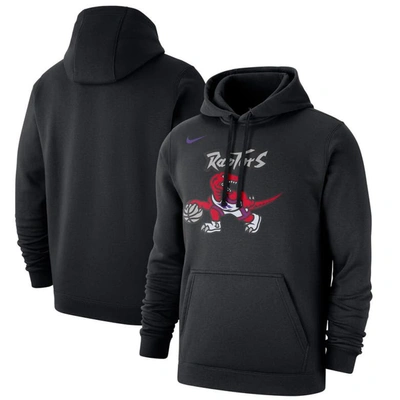 Nike Black Toronto Raptors Hardwood Classics Club Pullover Fleece Hoodie