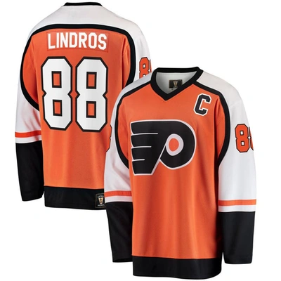 Fanatics Branded Eric Lindros Orange Philadelphia Flyers Premier Breakaway Retired Player Jersey