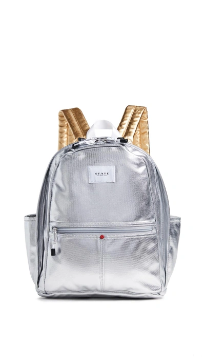 State Kent Backpack In Silver/gold