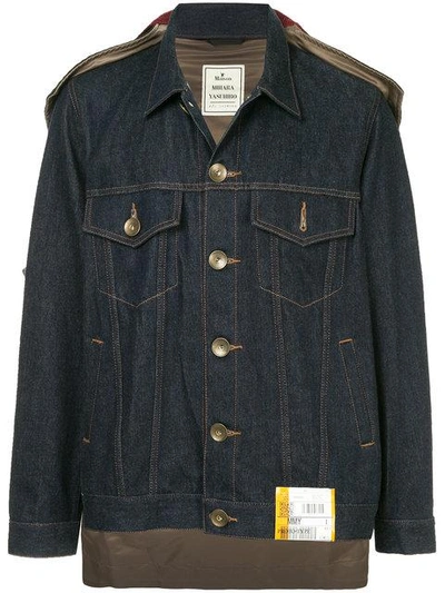 Miharayasuhiro Maison Mihara Yasuhiro Docking Denim Jacket - Blue