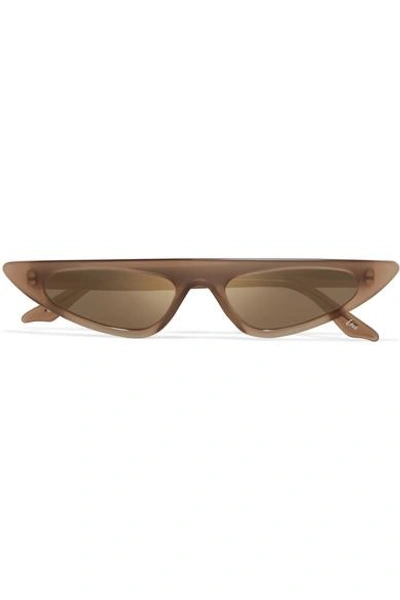 Andy Wolf Florence Cat-eye Acetate Mirrored Sunglasses In Gold