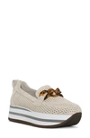 Nydj Fern Perforated Platform Loafer In Light Taupe