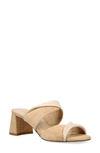 Pelle Moda Tabia Slide Sandal In Latte/ Beige