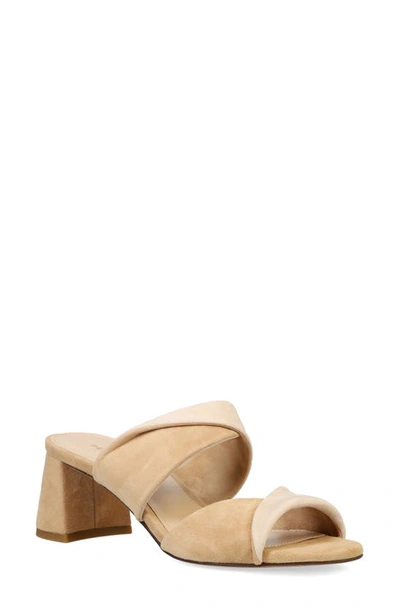 Pelle Moda Tabia Slide Sandal In Latte/ Beige