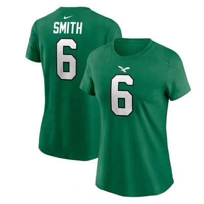 Nike Women's  Devonta Smith Kelly Green Philadelphia Eagles Player Name And Number T-shirt