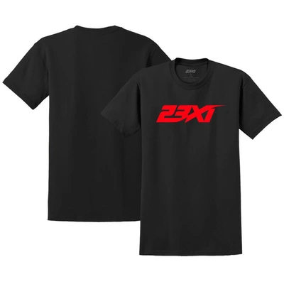 23xi Racing Black  Logo Tri-blend T-shirt