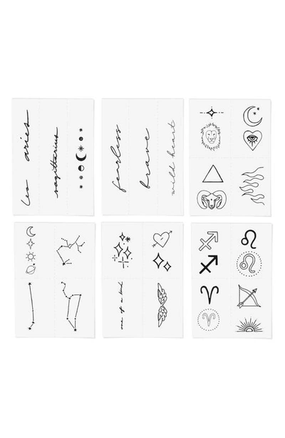 Inked By Dani Fire Zodiac Temporary Tattoos In Black