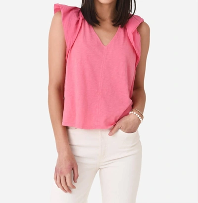 Velvet By Graham & Spencer Carly Top In Pop In Multi