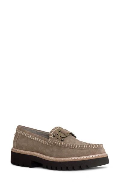 Donald Pliner Bit Loafer In Taupe