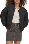 Levi's Techy Nylon Bomber Jacket In Black