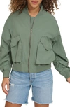 Levi's Techy Nylon Bomber Jacket In Dk Forest