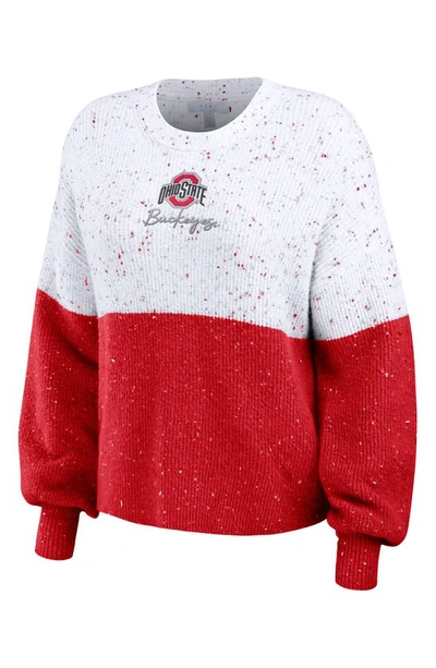 Wear By Erin Andrews University Colorblock Sweatshirt In Ohio State University