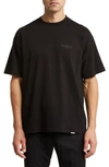 Represent Owners' Club Cotton Logo Graphic T-shirt In Black Reflective