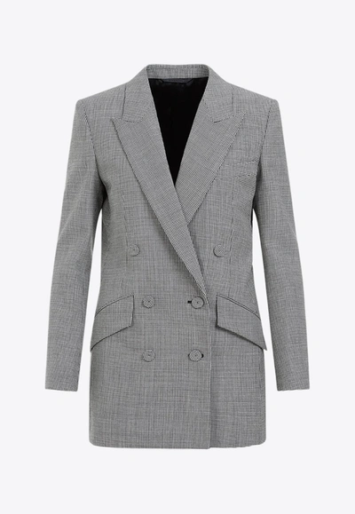 Givenchy Double-breasted Wool Blazer In Gray